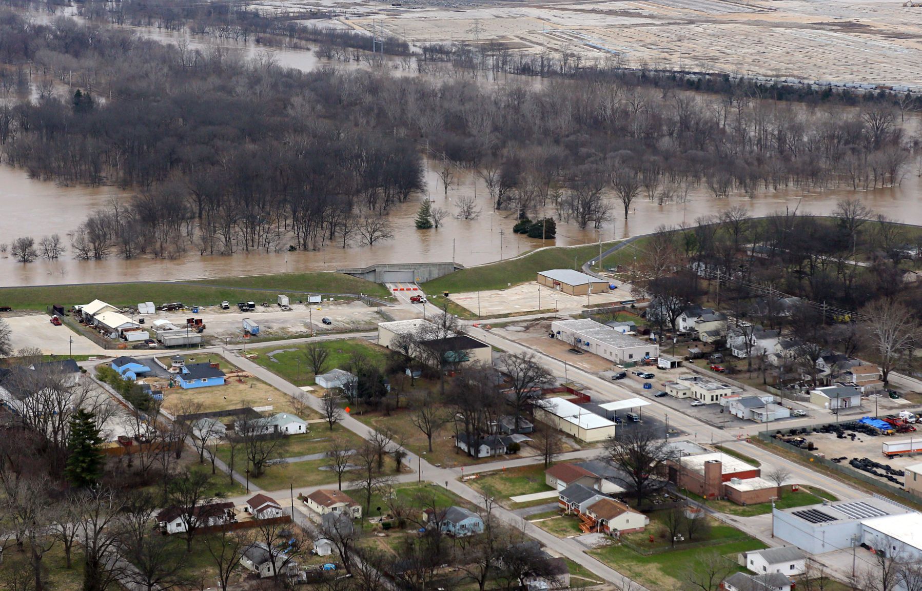 Historic flooding on the Meramec River, Valley Park
